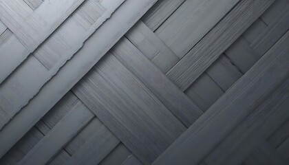 Gray Wooden Planks Interwoven Diagonal Pattern