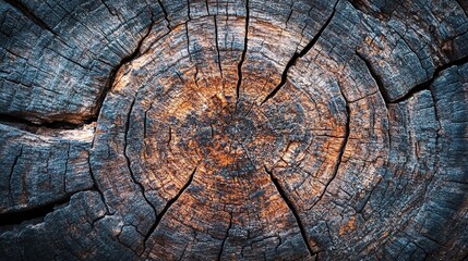 Rustic Dark Wooden Texture with Unique Aging and Natural Patterns