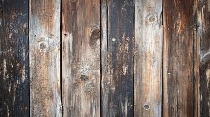 Naklejka premium Rustic Dark Wooden Texture in Panorama View Capturing Nature's Beauty