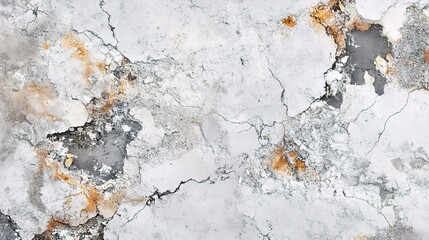 Obraz premium Grungy White Concrete Wall Texture for Background Use