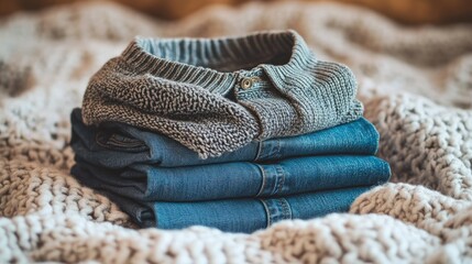 Cozy Winter Stack: Knitwear and Denim