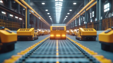 Automated Vehicle Transport in Modern Manufacturing Facility