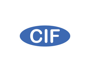 CIF logo design vector template. CIF