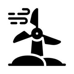 Wind glyph icon