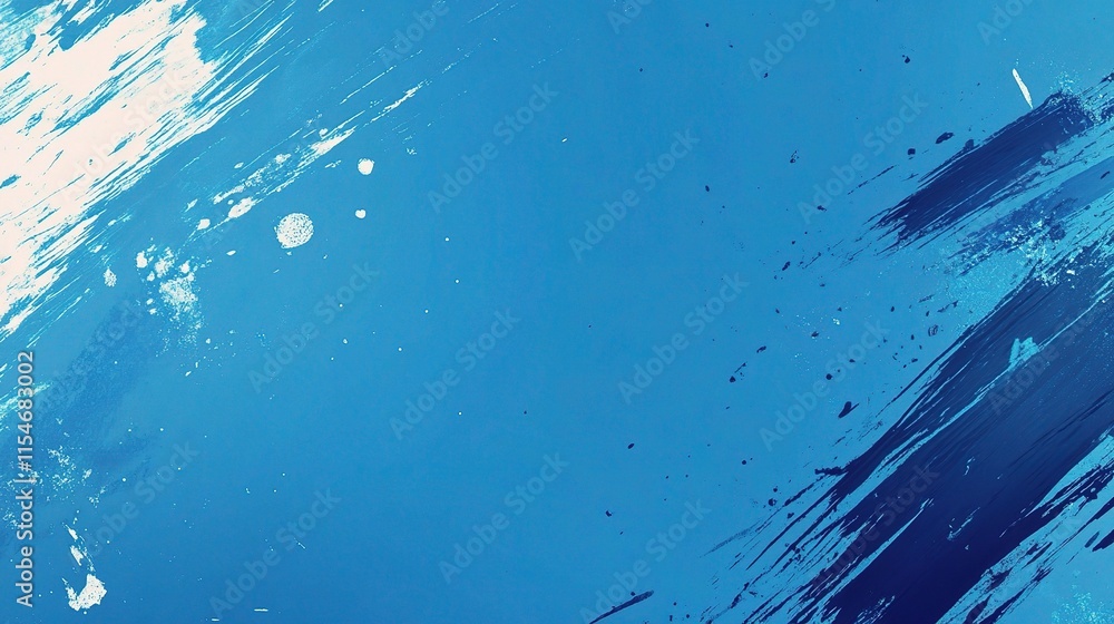 Aufkleber dynamic abstract blue background with brushstrokes and texture