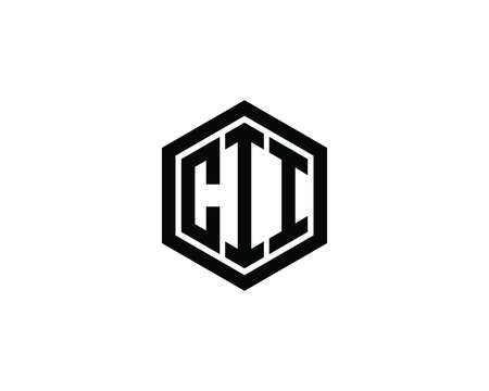 CII Logo design vector template. CII