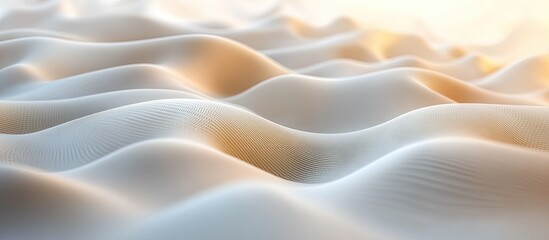 Obraz premium Abstract Waveform: Digital Landscape of Serene Undulations