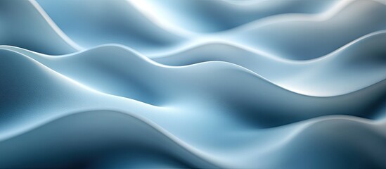 Obraz premium Abstract Blue Waves: A Serene Digital Landscape