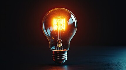 Illuminating Ideas: A Glowing Light Bulb with 'KPI' Inscribed