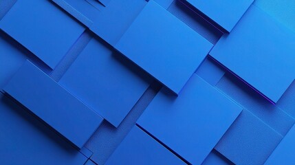 Fototapeta premium Vibrant Blue Abstract Background with Sleek Geometric Elements