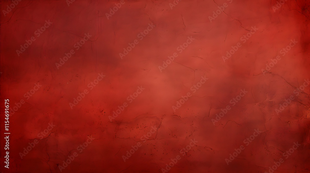 Poster red textured surface with uneven shading and cracks