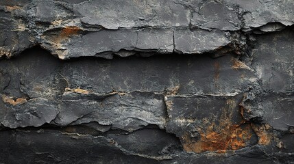 Fototapeta premium Black Grunge Textured Concrete Stone Wall Background for Design Use