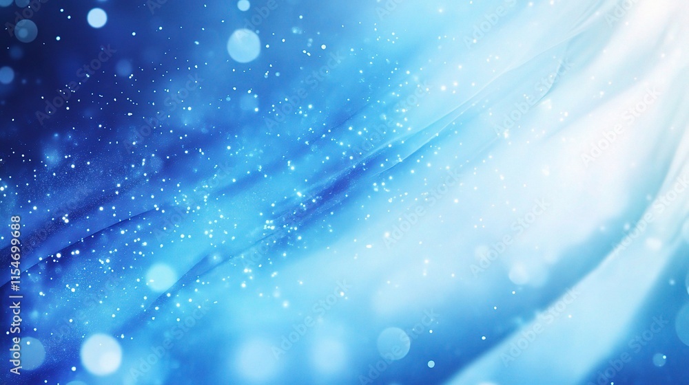 Aufkleber abstract blue gradient background with blurred effects and sparkles