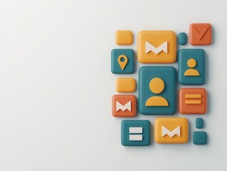 Obraz premium register account and confirmation. User-friendly account registration with validation feedback, glowing confirmation icons ensuring accuracy, 3D illustration