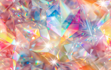 Colorful Abstract Glittering Light Sparkles Prism