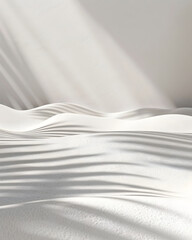 Obraz premium White Textured Surface with Light and Shadow