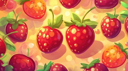 Vibrant Slot Machine with Fruit Symbols in Neon Light