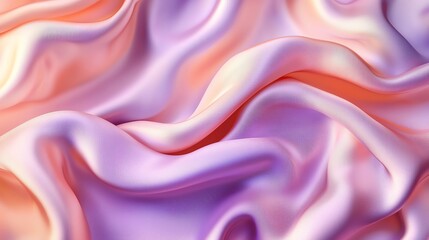 Obraz premium Flowing silk textures in vibrant pink and purple hues create a luxurious abstract background.