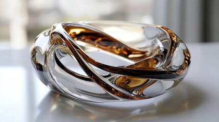 Futuristic Artistic Spiral Bracelet Design