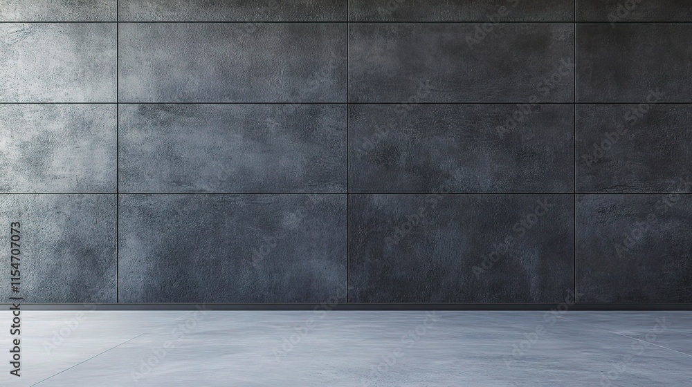 Poster dark concrete wall with space for text and simple background design