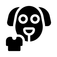 dog costume glyph icon