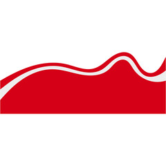 Indonesian Ribbon Flag for Template Background. Vector Illustration in Abstract Design