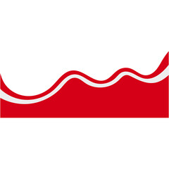 Indonesian Ribbon Flag for Template Background. Vector Illustration in Abstract Design