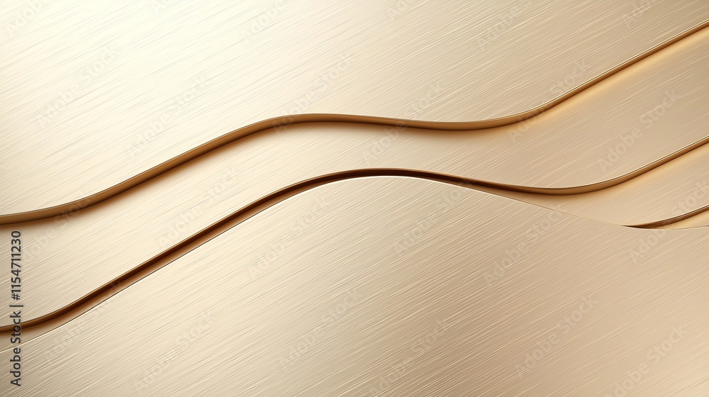 Aufkleber abstract gold texture with smooth, flowing lines creating a subtle wavy pattern.