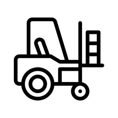 forklift line icon