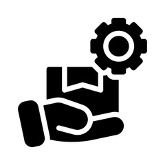 logistics glyph icon