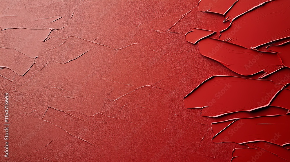 Aufkleber abstract red textured background with layered, peeling paint pattern for creative design use.