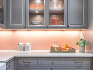Modern Kitchen Cabinetry Displays Elegant Decor