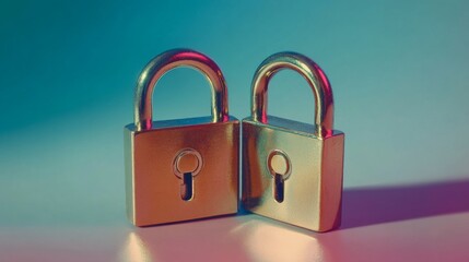 Secure Locks on a Soft Light Background