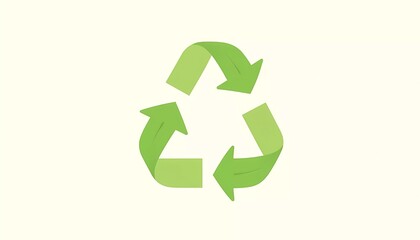 Fototapeta premium Leafy recycling symbol represents nature conservation. Generated with AI