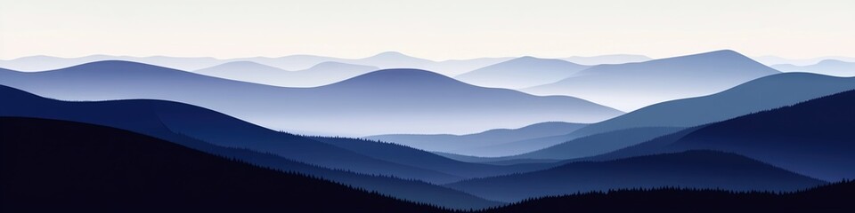 Obraz premium Elegant Blue Gradient Abstract Background: Minimalist Design for Modern Marketing. Smooth Transition from Light to Deep Sky Blue, Perfect for Mobile Wallpapers, Banners, and Digital Campaigns. AI-Gene