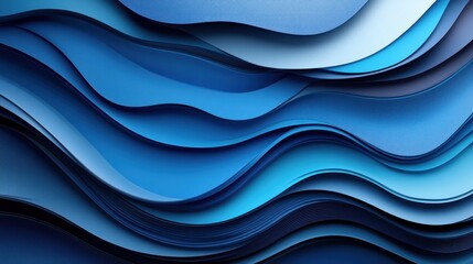 Fototapeta premium Abstract 3d render background with fluid shapes and blue metallic reflections. modern luxury illustration suitable for backgrounds.