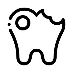 Tooth line icon