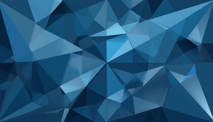 Fototapeta premium Abstract Blue Triangular Geometric Pattern Design
