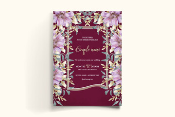 BRIDAL SHOWER FLORAL INVITATION TEMPLATE