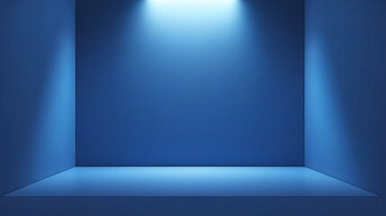 Blue Minimalist Vector Illustration with Lighting Effect Background