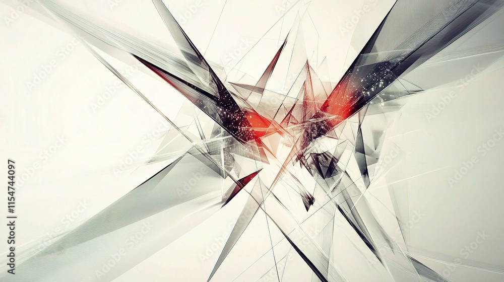 Aufkleber geometric abstract digital background with technology elements