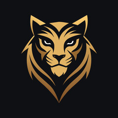 Fototapeta premium tiger head vector