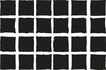 Grunge Distressed Square Shapes backgrounds. Hand drawn isolated for interface, poster, banner and flyer. Dirty grunge design frames, borders or templates for text. Multipurpose Editable EPS 10.