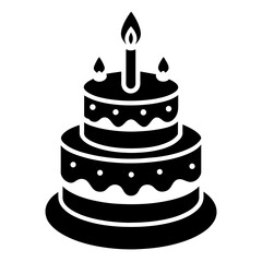 birthday cake with candles