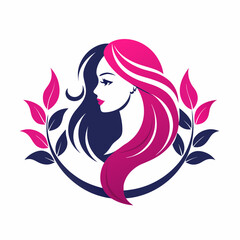 woman silhouette with flower