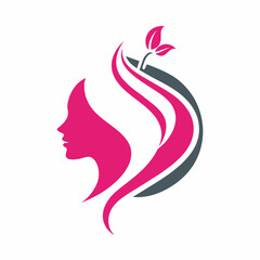 woman silhouette with flower