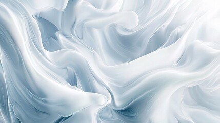 Obraz premium Abstract White Waves Soft Background Design for Minimalist Themes