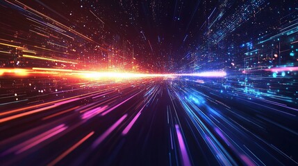 Vibrant Vector Illustration of Urban Architecture and Cityscape Design