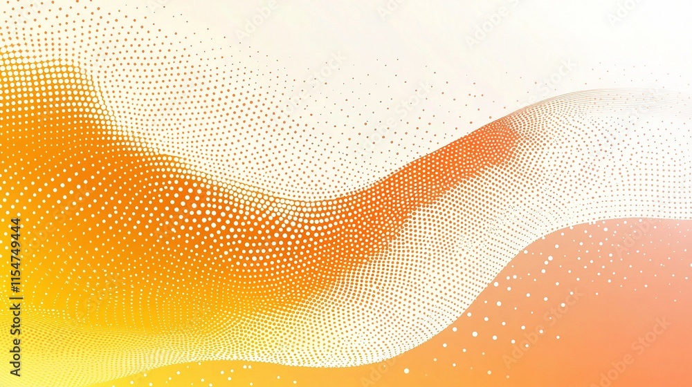 Poster abstract halftone vector background with dot patterns and gradient
