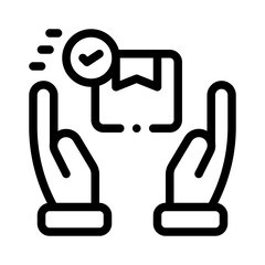 Hand line icon